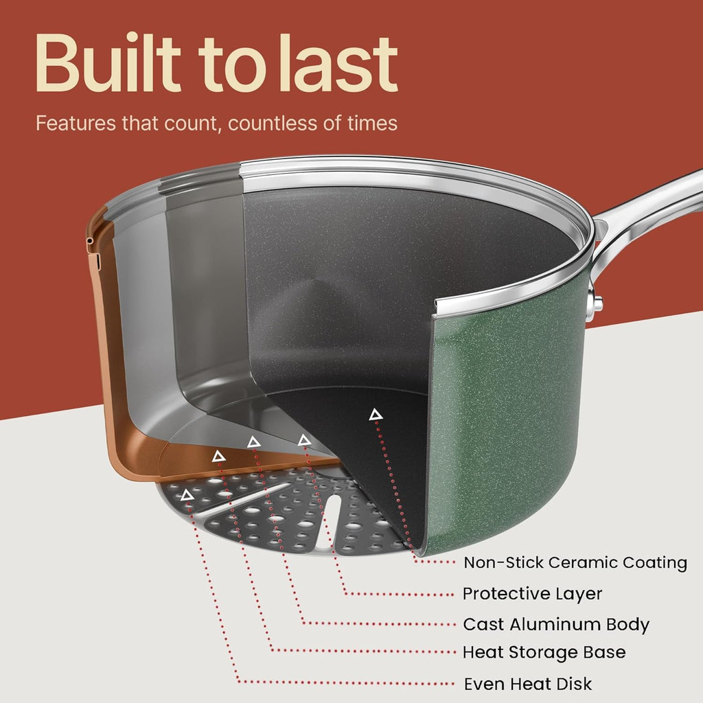 12-Piece Nonstick Ceramic Cookware Set R388117