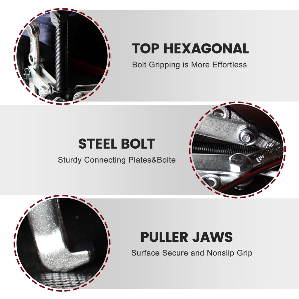 3 Jaw Gear Puller Set with Reversible Jaws M50813