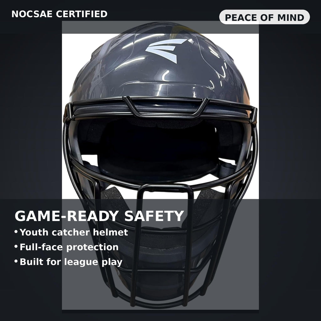 Black Youth Catcher's Set with Helmet, Chest Protector & Leg Guards R795