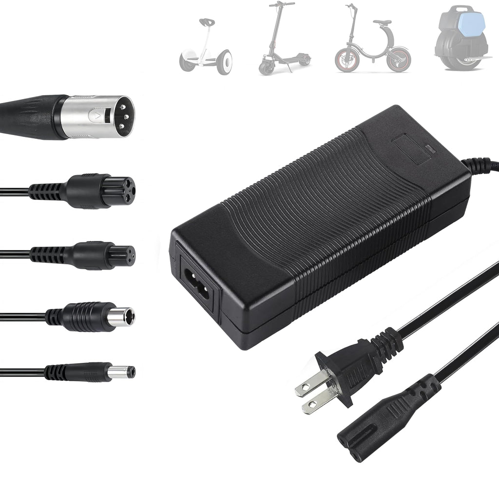 42V 2A Electric Scooter Battery Charger with XLR RCA & DC Plugs D5446
