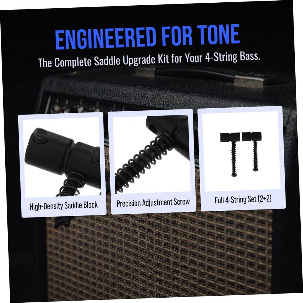 Metal String Saddles for 4-string Bass Guitar U550