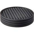 Black Set of 4 Coaster E20937