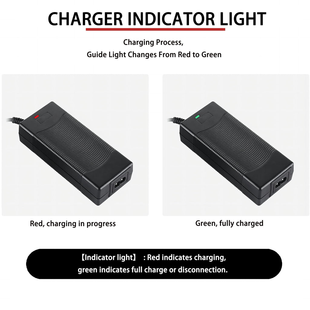 42V 2A Electric Scooter Battery Charger with XLR RCA & DC Plugs D5446