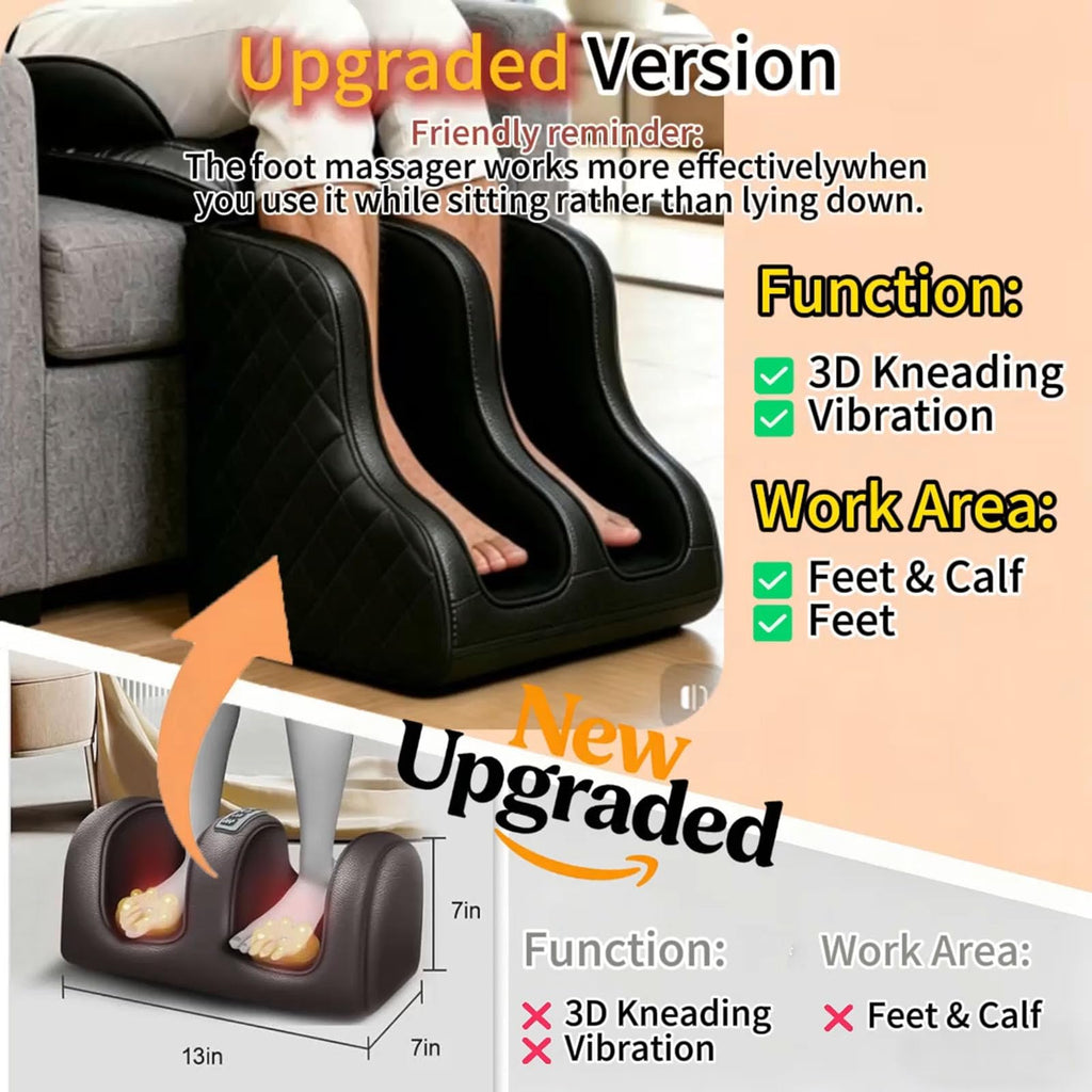 16D Electric Shiatsu Full Body Massage Mat with Foot Massager R58057