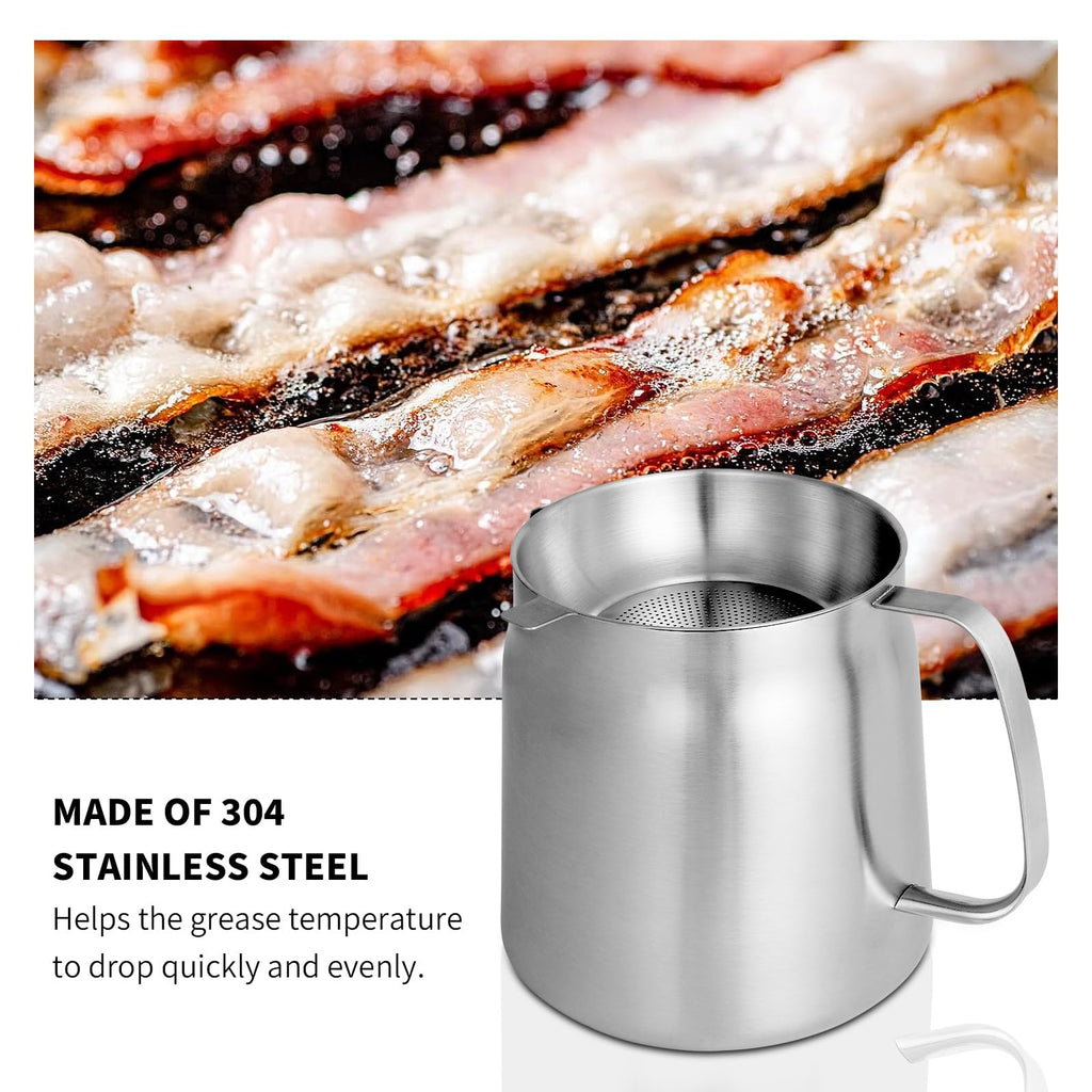 68oz 304 Stainless Steel Deep Fryer Pot with Basket C951105