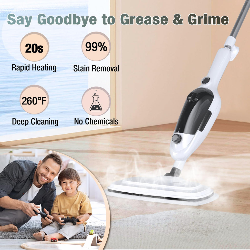 11-in-1 Steam Mop Handheld Steam Cleaner E3470
