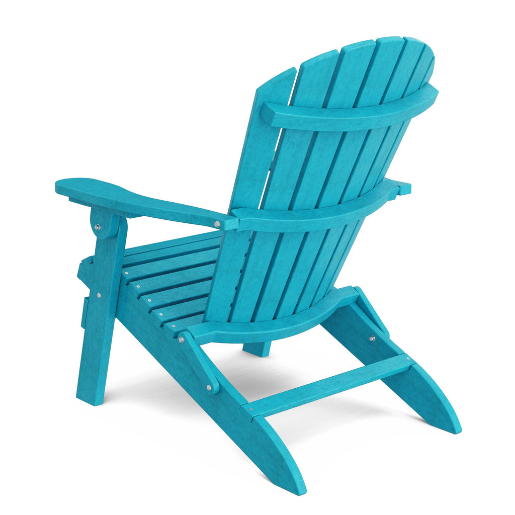 Aruba Blue Folding Adirondack Chair D8654