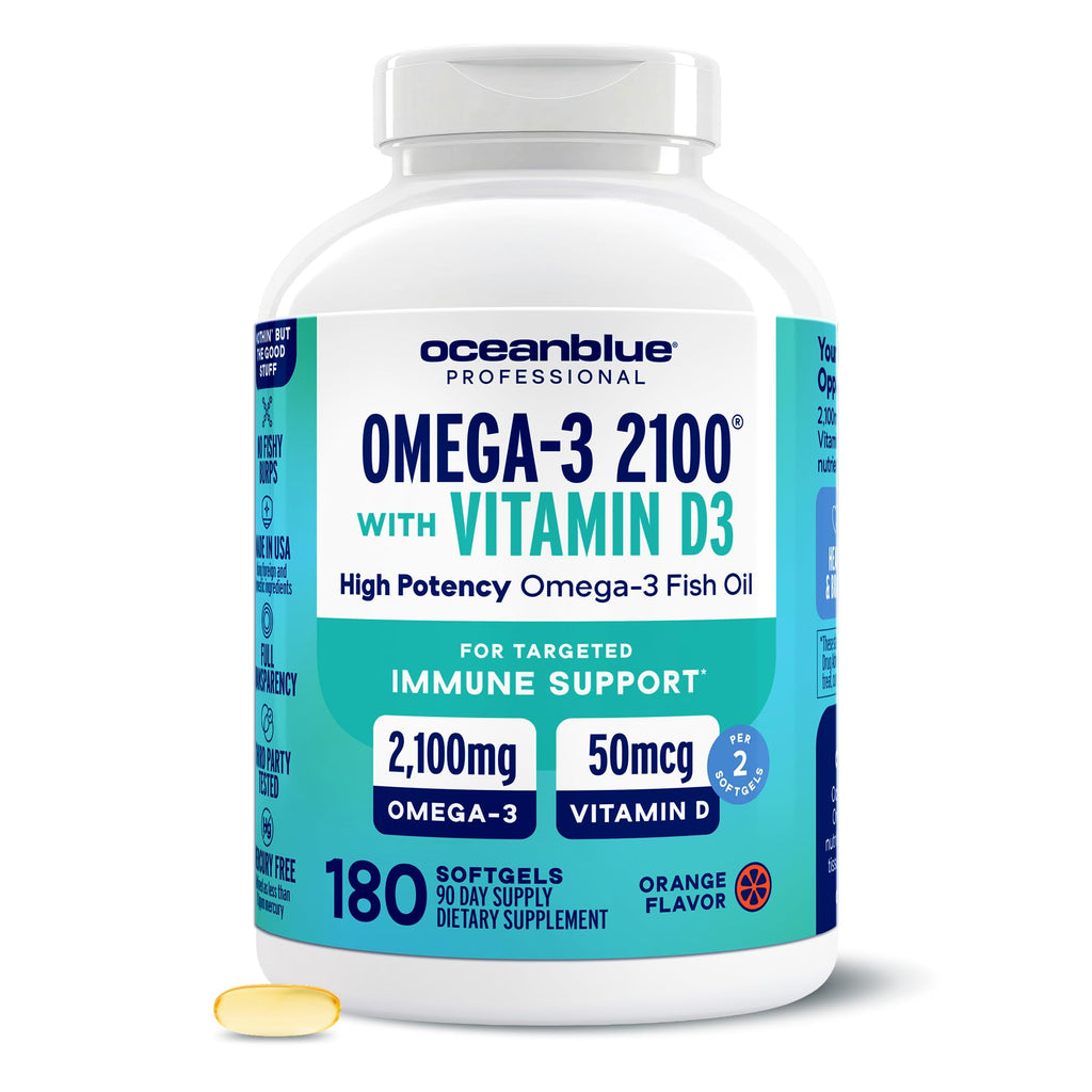 Omega-3 with Vitamin D3 Softgels W1480