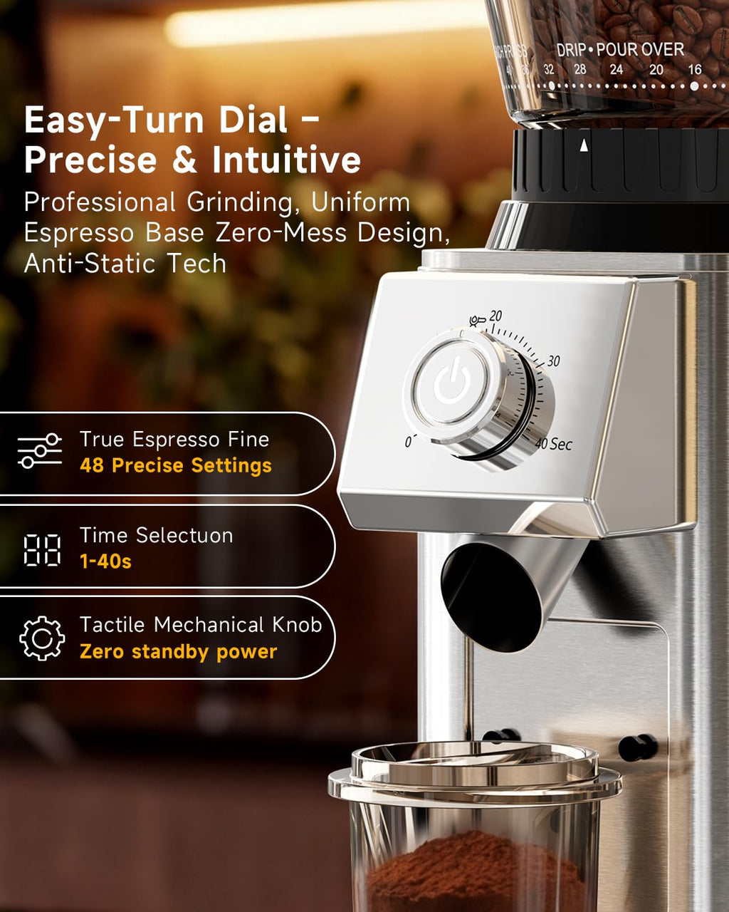 Conical Burr Espresso Grinder A749
