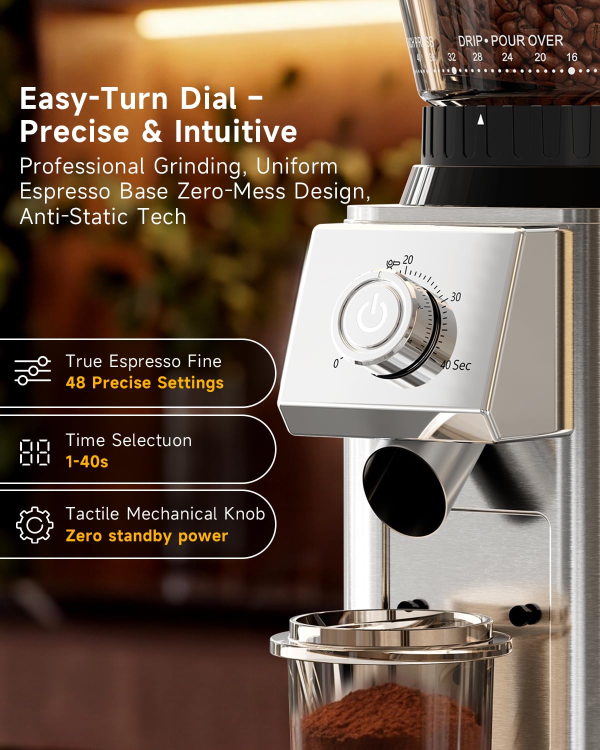 Conical Burr Espresso Grinder A749