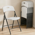White 6 Pack Heavy Duty Folding Chairs Q473908