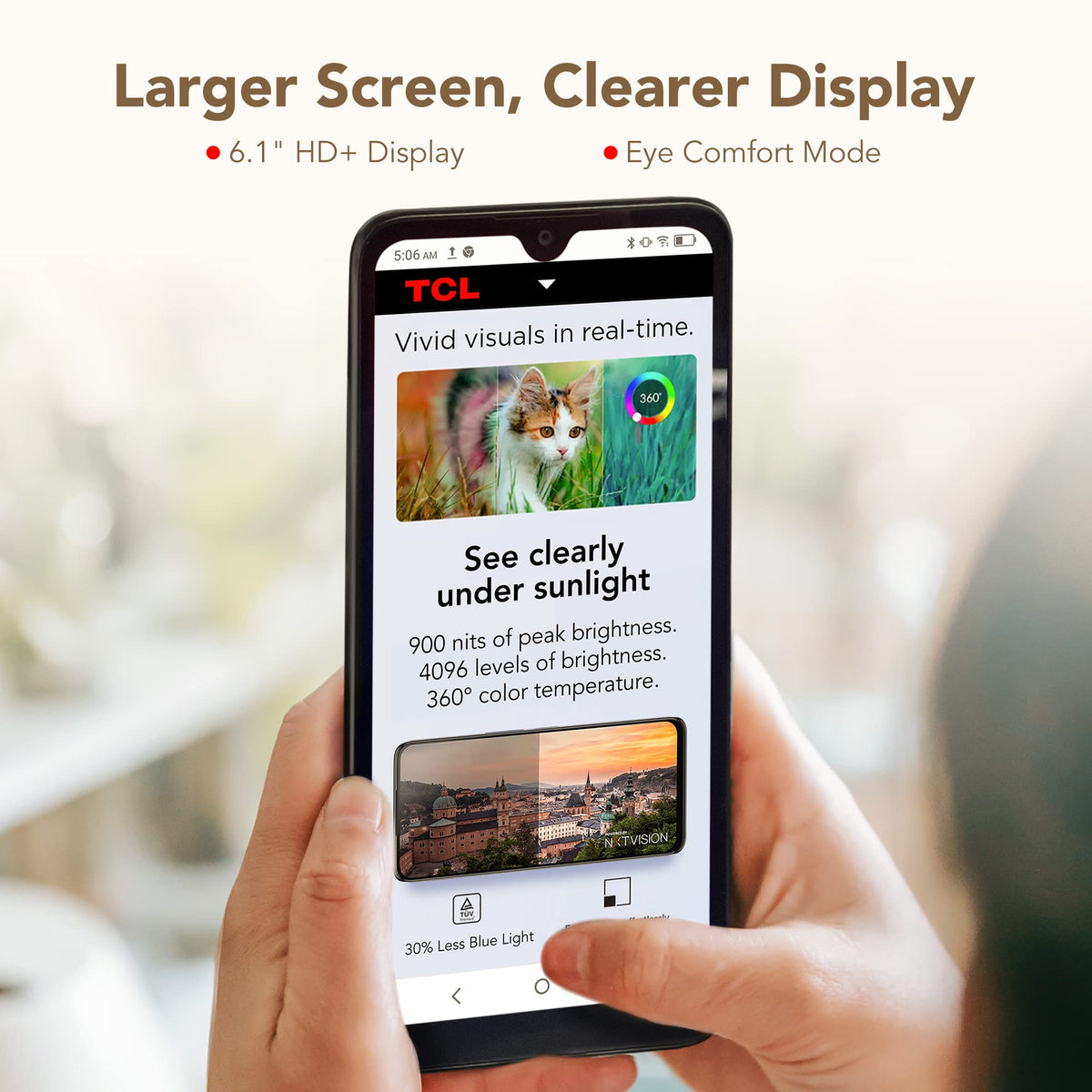 Unlocked Cell Phone with HD+ Display 32GB+3GB RAM 3000mAh Android Smartphone V4413