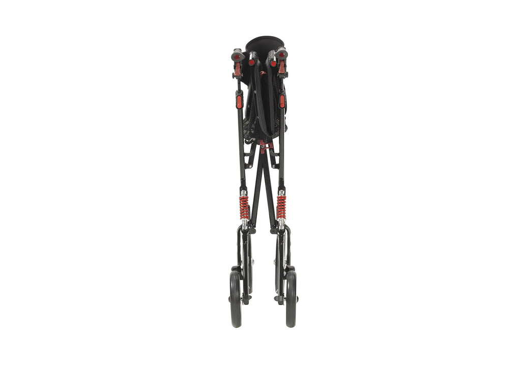 Heavy-Duty Foldable Rollator Walker with Seat, Black V27718