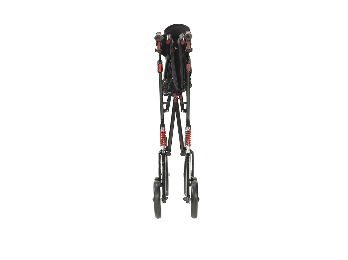 Heavy-Duty Foldable Rollator Walker with Seat, Black V27718