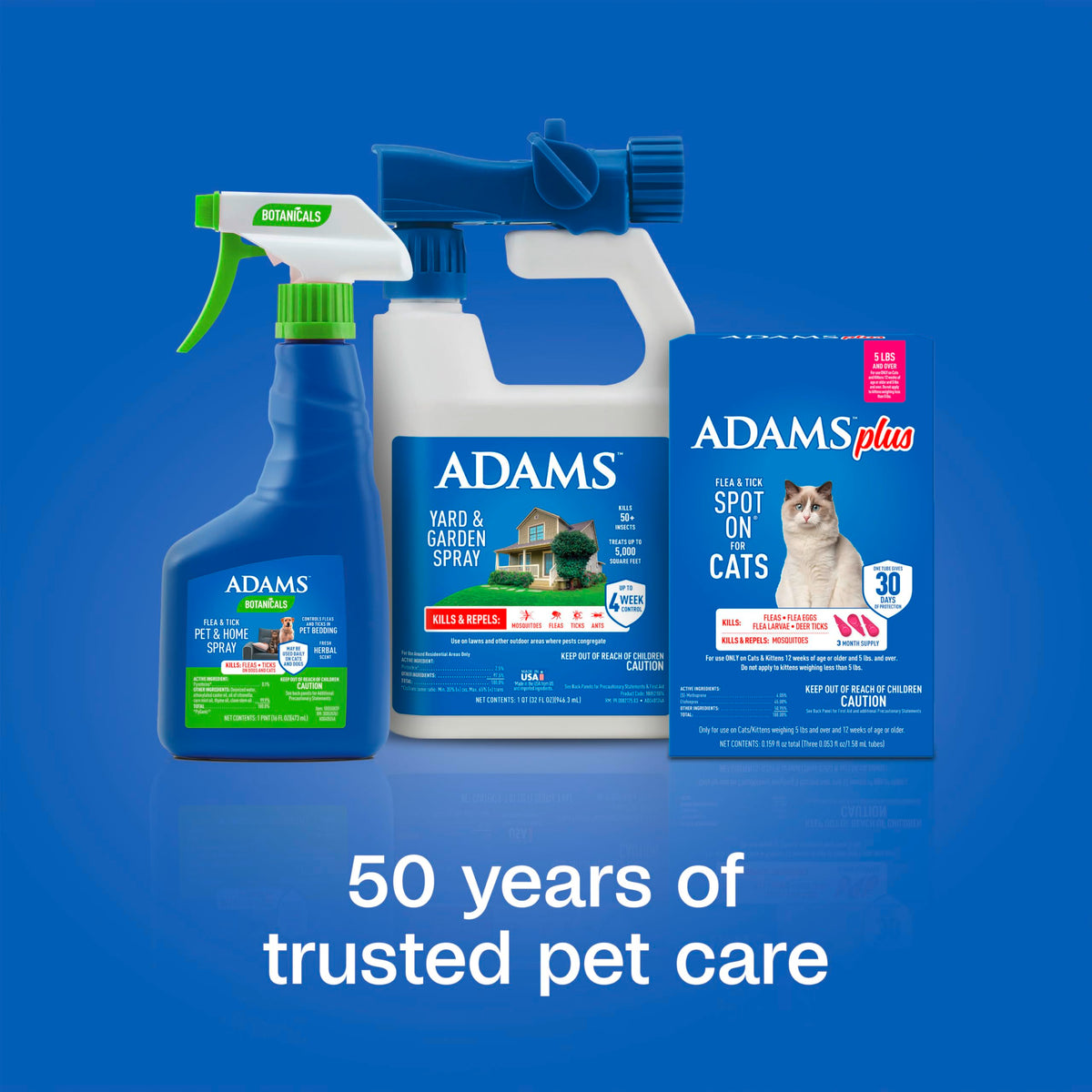 Flea and Tick Prevention Spot On for Cats 3 Pack W746025
