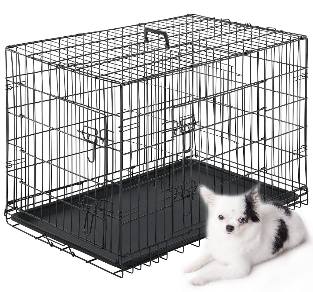 Black Metal Dog Crate E134