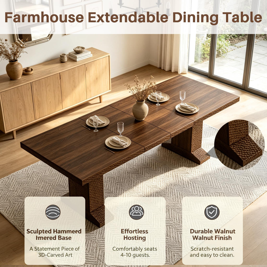 Extendable Dining Table Set for 8 R655415