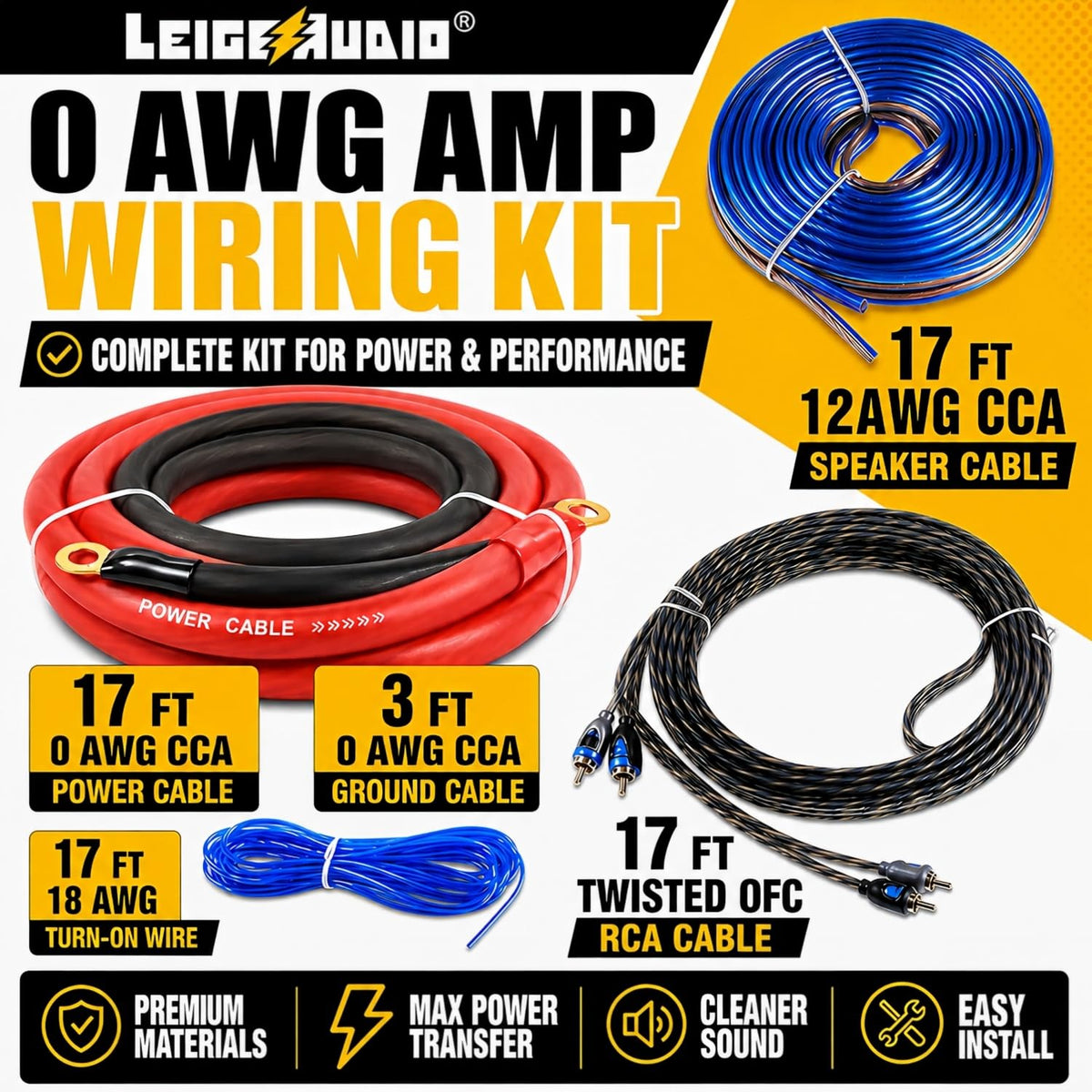 0 Gauge Amp Wiring Kit G123