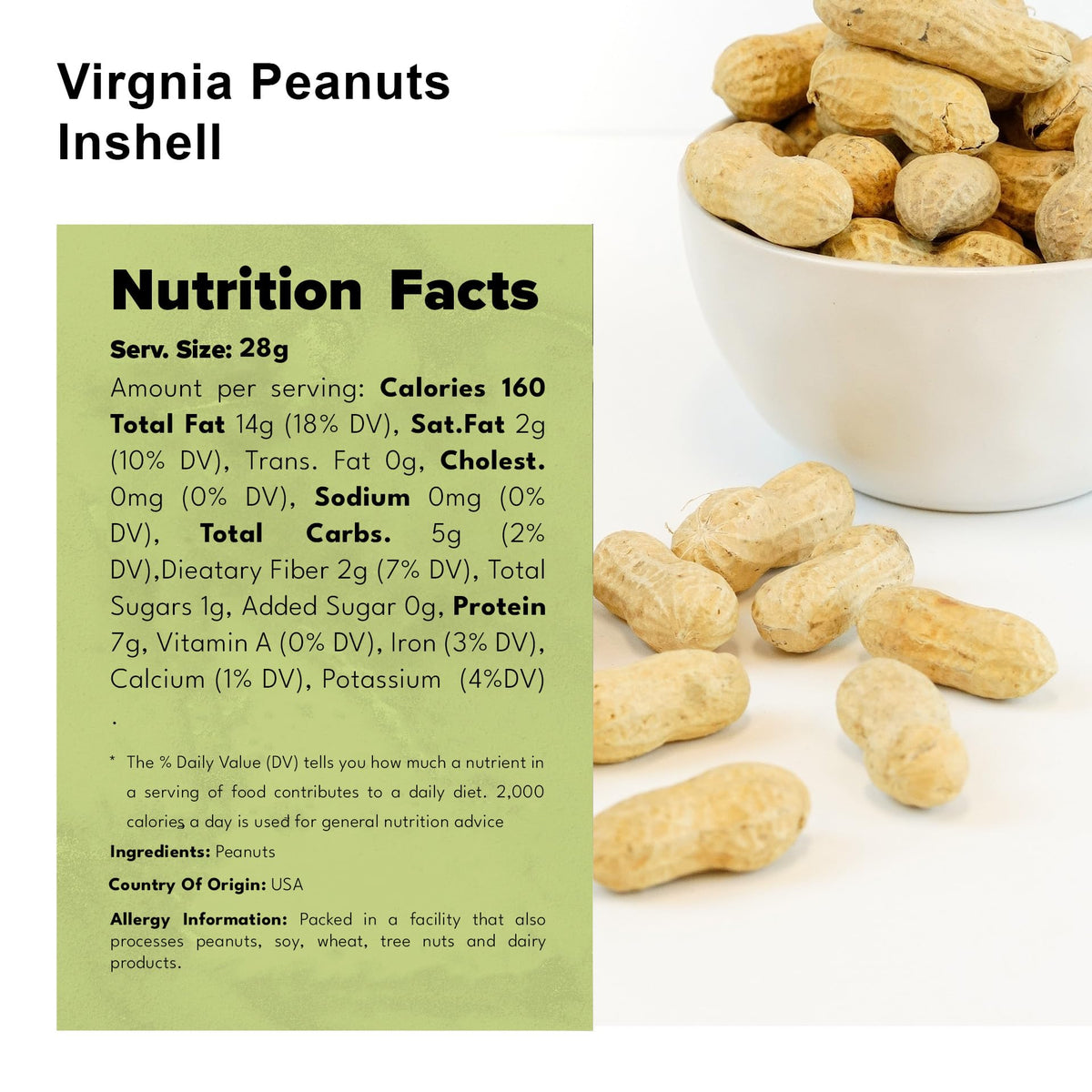 Whole In Shell Unsalted Peanuts 2 LBS G487154