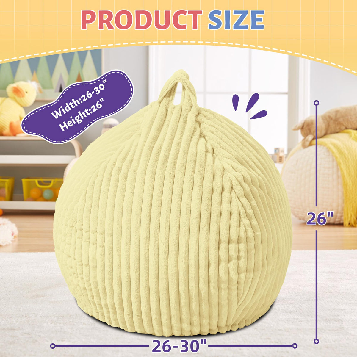2FT Memory Foam Bean Bag Chair R510
