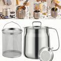 68oz 304 Stainless Steel Deep Fryer Pot with Basket C951105
