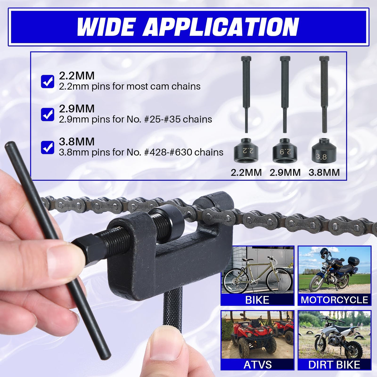Motorcycle Chain Breaker Tool Kit Z81008