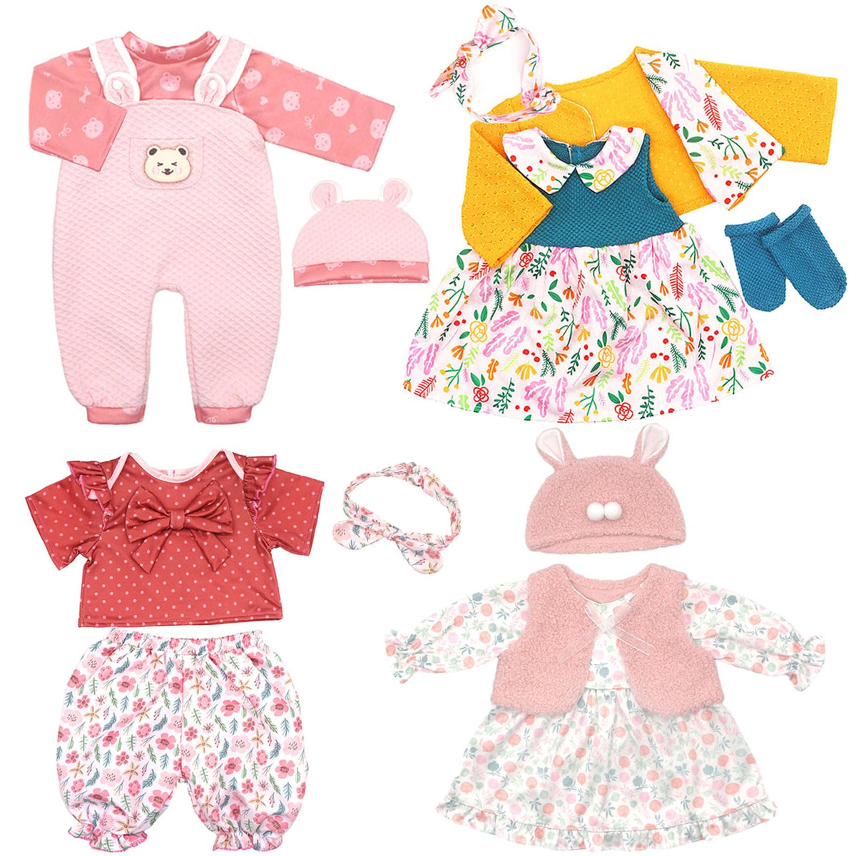 20-22 Inch Doll Clothes and Accessories 4 Sets Z4041