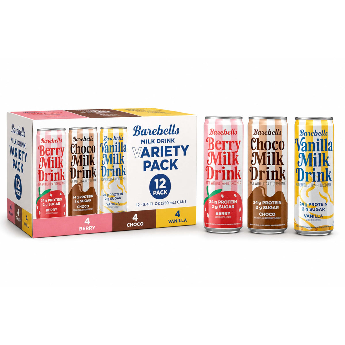 Protein Milk Drink Variety Pack 24g 12 Pack F484575