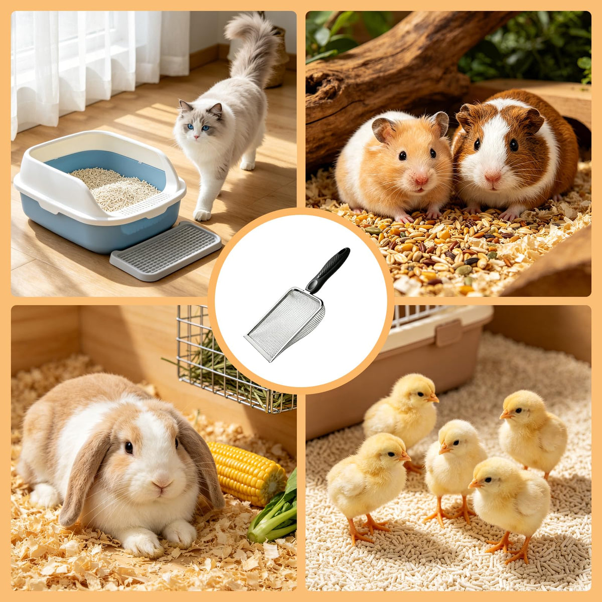 Metal Cat Litter Scoop 2 Pack F97422