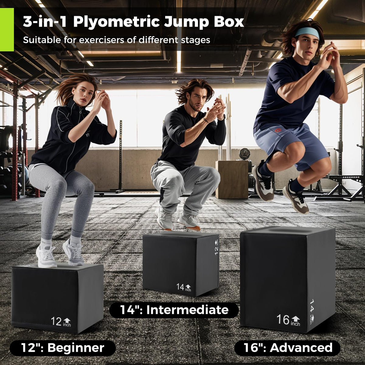 3 in 1 Plyometric Jump Box N6642