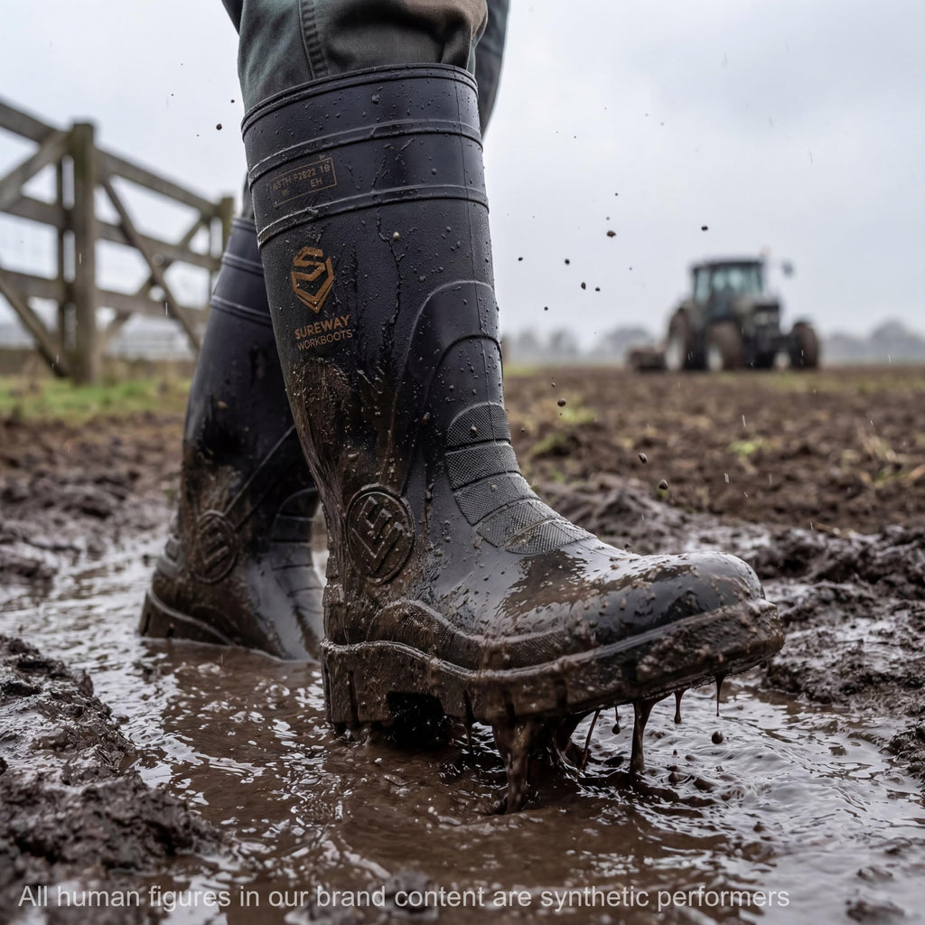 PVC Waterproof Knee-High Work Boots M883