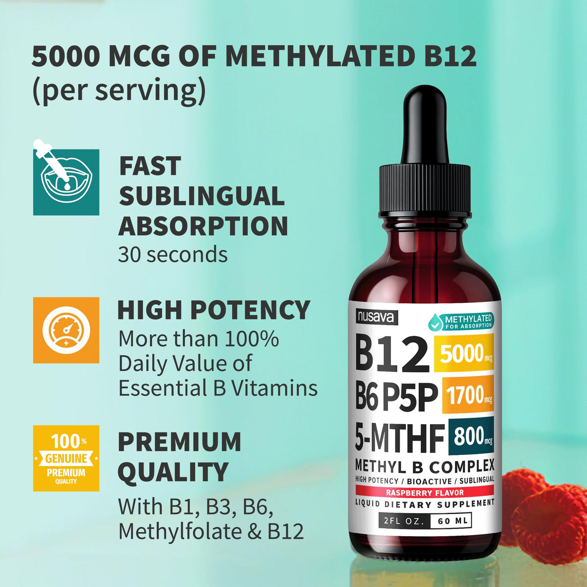 Methylated B Complex Liquid Drops Pack of 4 X48035