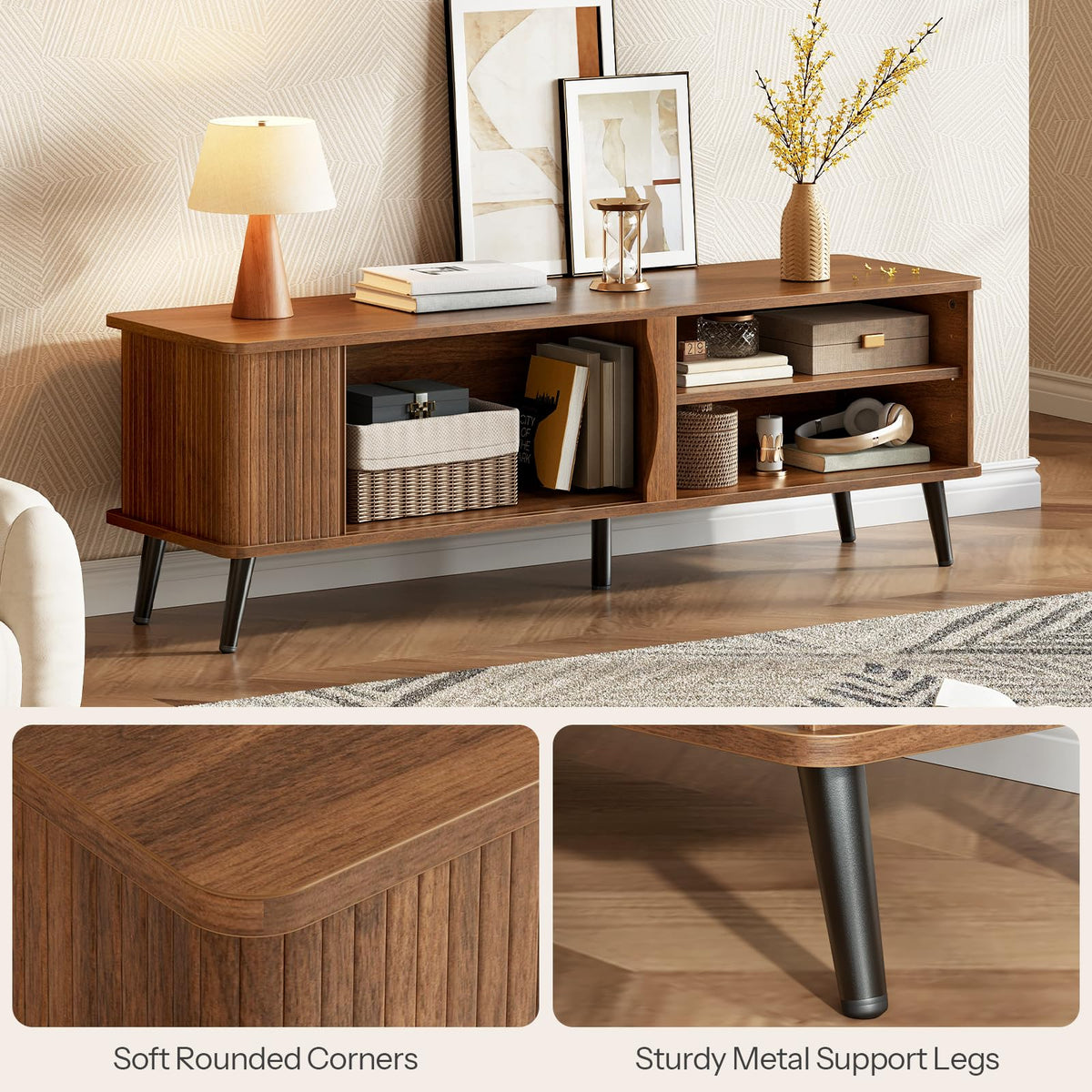 Mid Century Modern TV Stand with Storage Z5762
