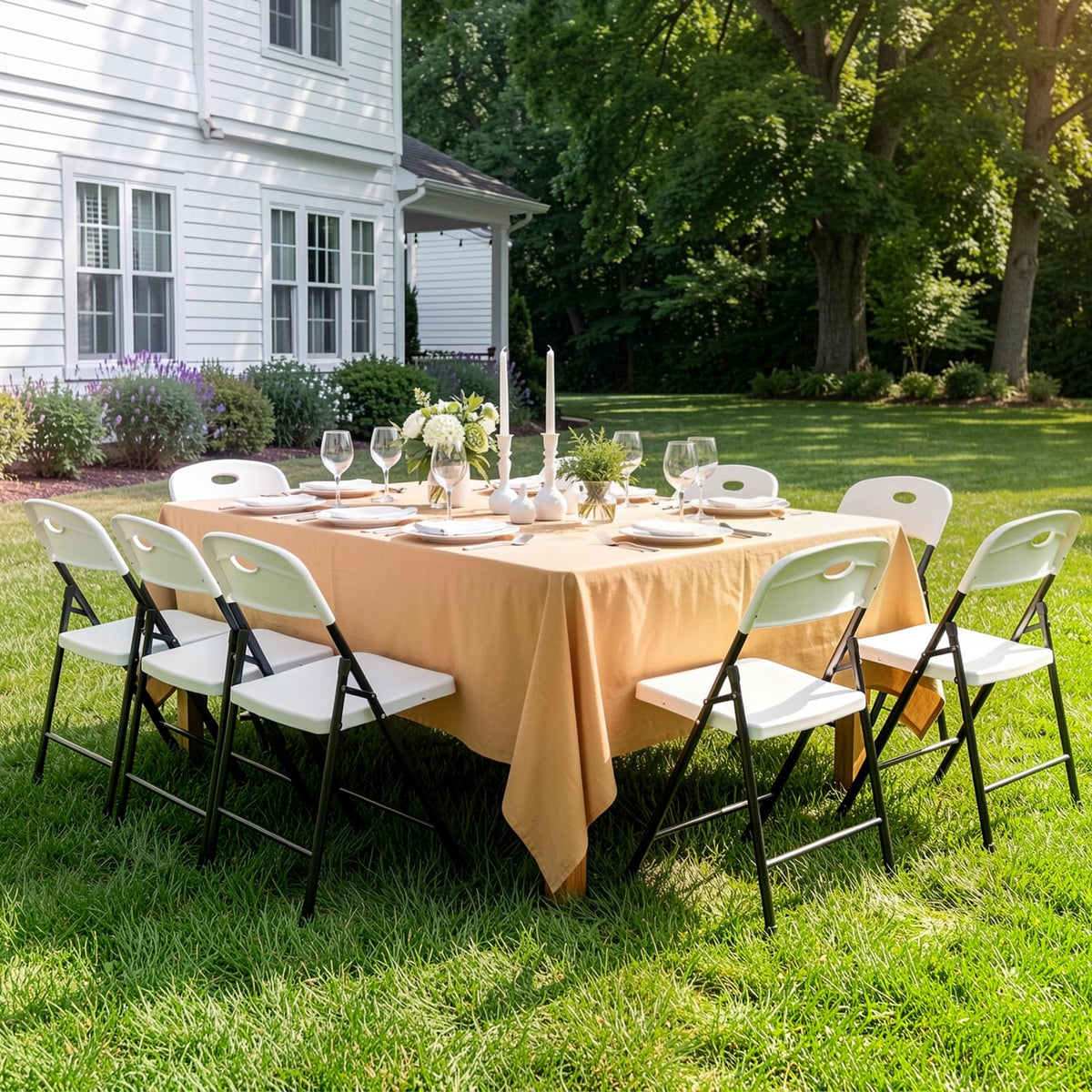 White 6 Pack Heavy Duty Folding Chairs Q473908