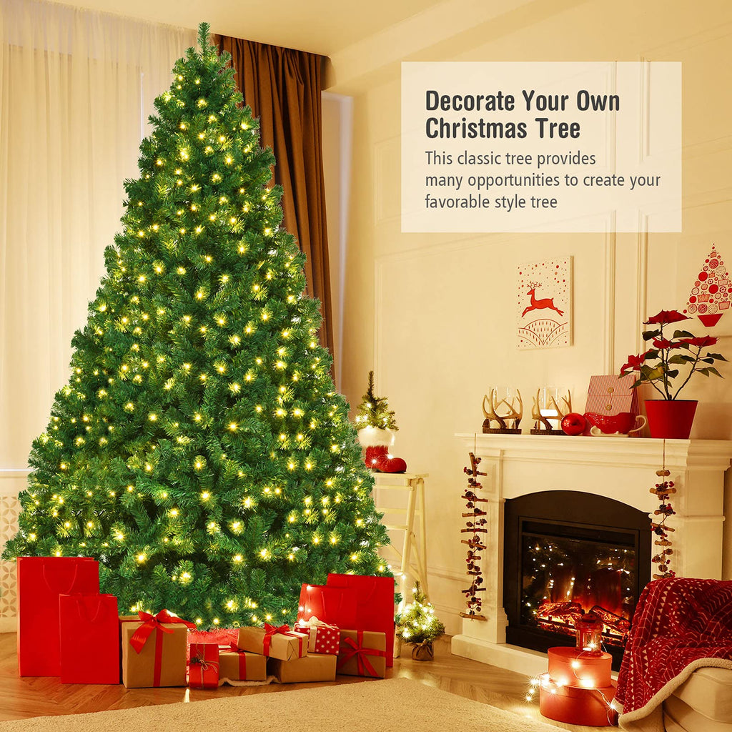 8ft Prelit Artificial Christmas Tree with 430 Warm White LED Lights U65382