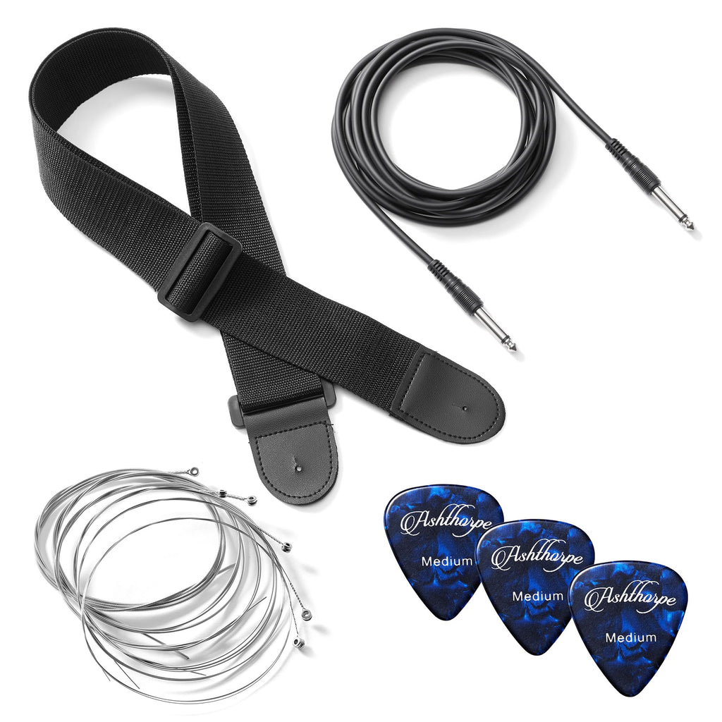 30-inch Kids Electric Guitar Beginner Kit with Amplifier, Blue H689079