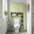 Green Over the Toilet Storage Cabinet with Adjustable Shelf L5402