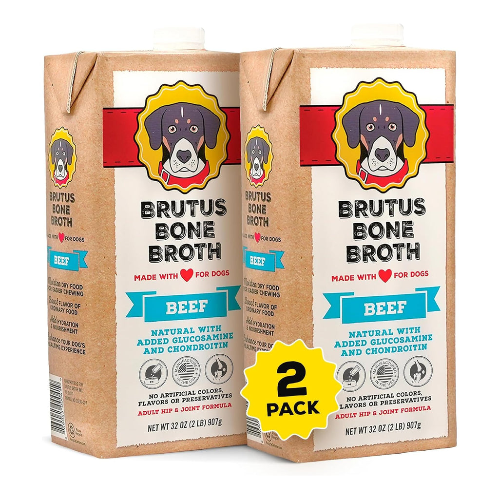 Instant Bone Broth Dog Food Topper Beef Flavor Pack of 2 J83267