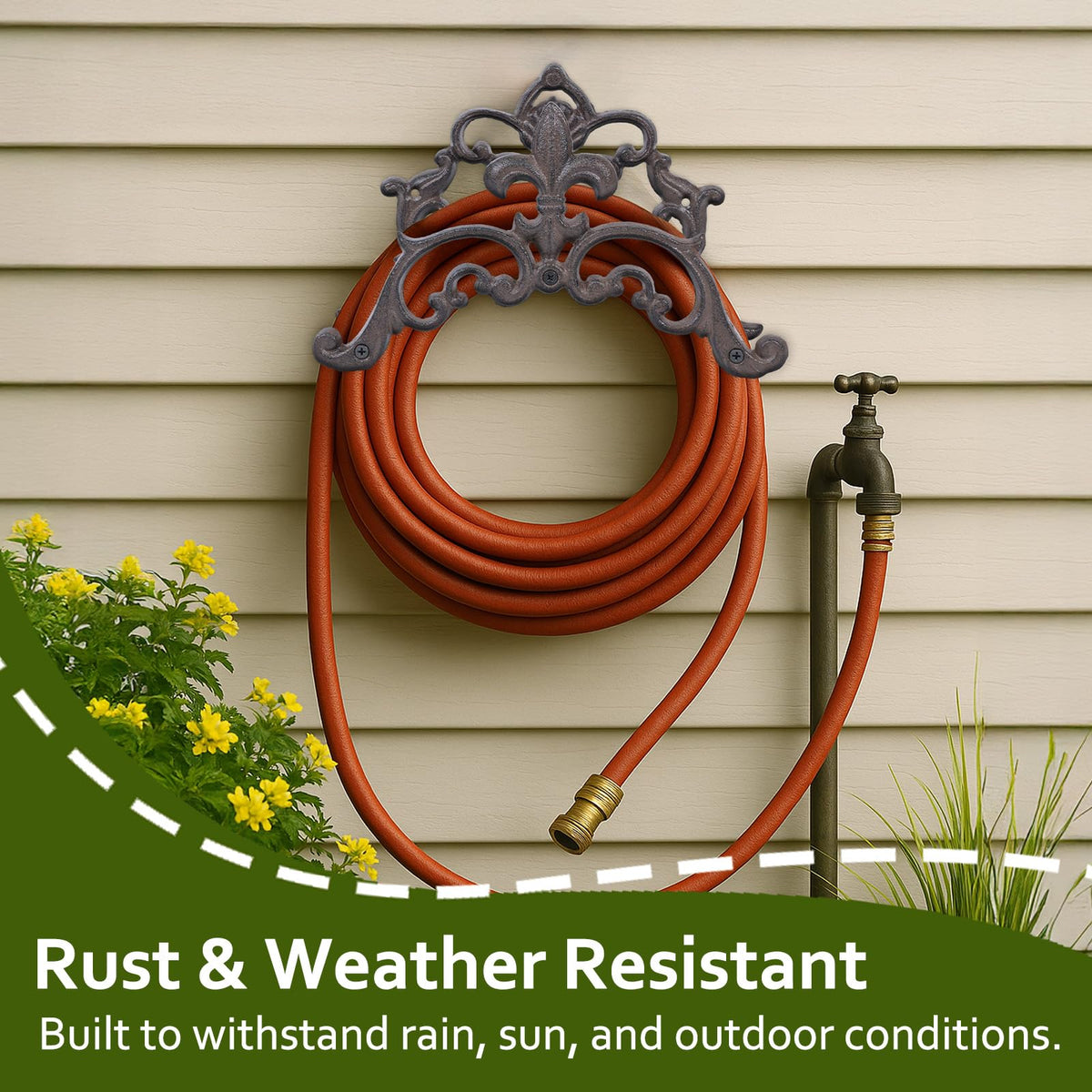 Cast Iron Wall Mount Hose Holder W88773