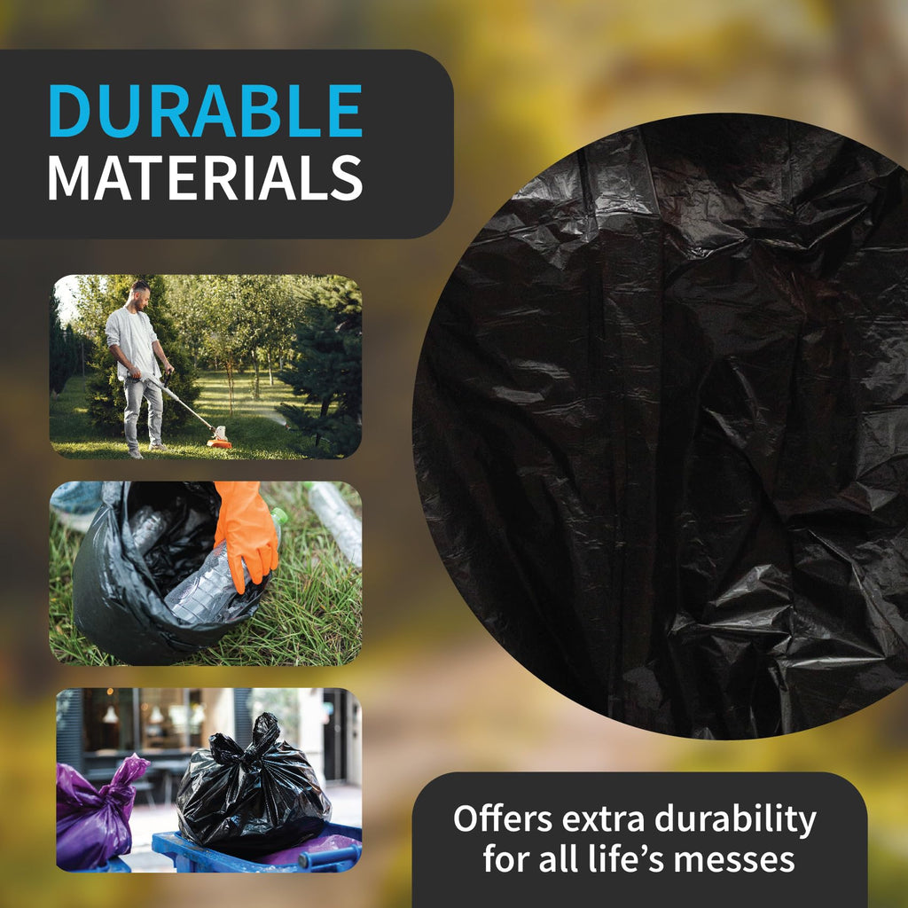 42 Gallon 3 MIL Black Heavy Duty Contractor Bags Y8976