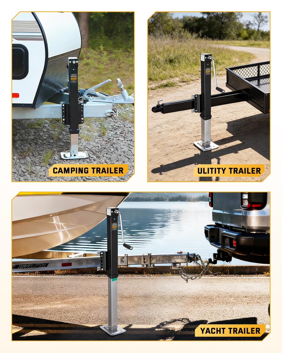8000 lbs A-Frame Trailer Jack E9419