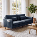 Faux Leather 3-Seater with Side Pocket J409973