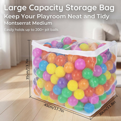 2 PCS Mesh Storage Bags with Zipper K4166