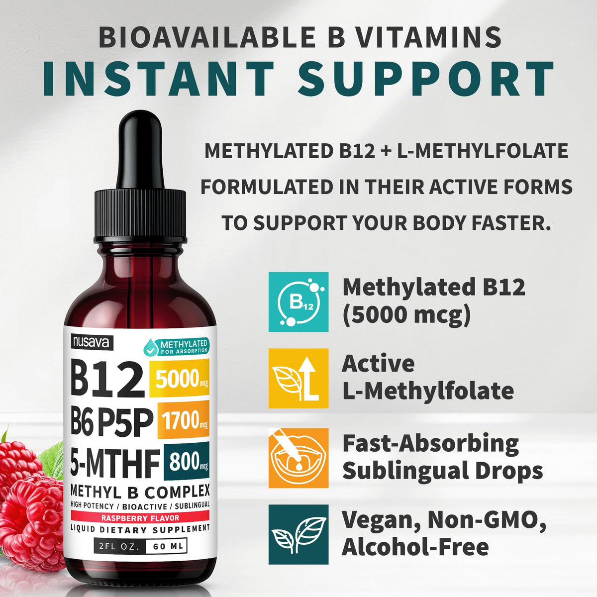 Methylated B Complex Liquid Drops Pack of 4 X48035
