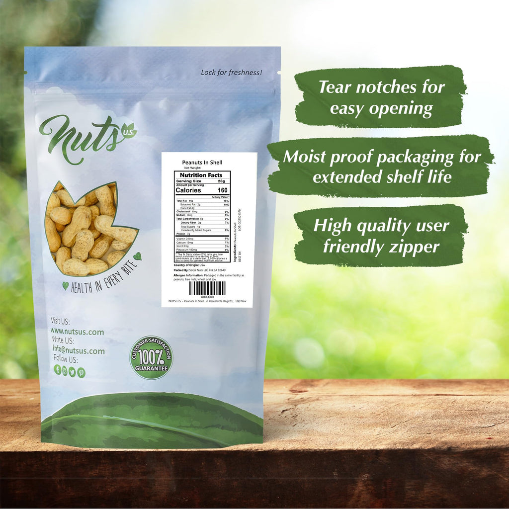 Whole In Shell Unsalted Peanuts 2 LBS G487154