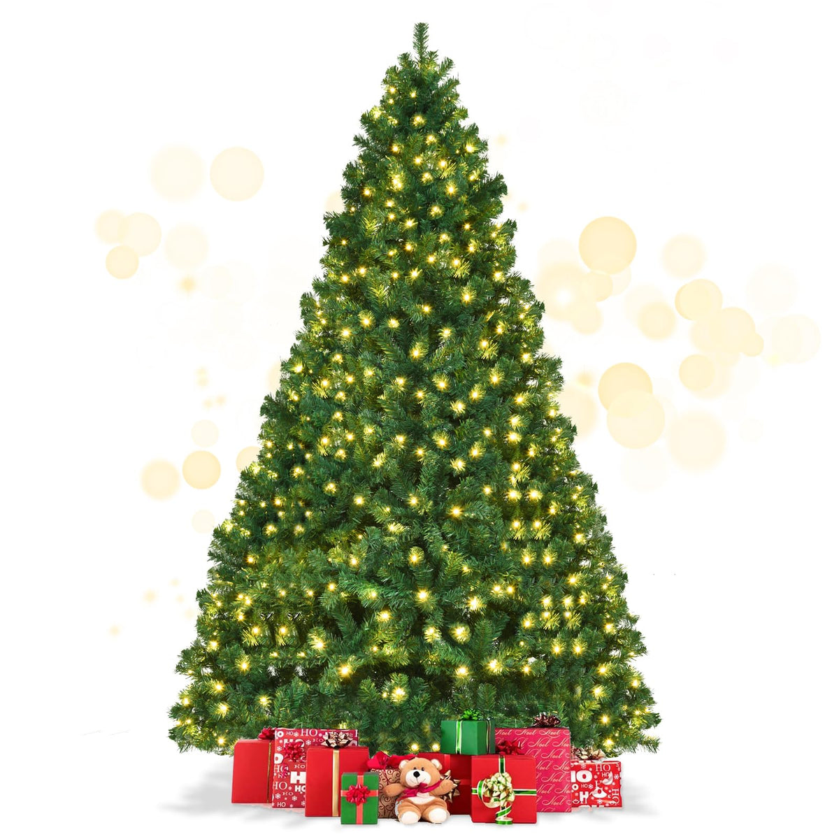 8ft Prelit Artificial Christmas Tree with 430 Warm White LED Lights U65382