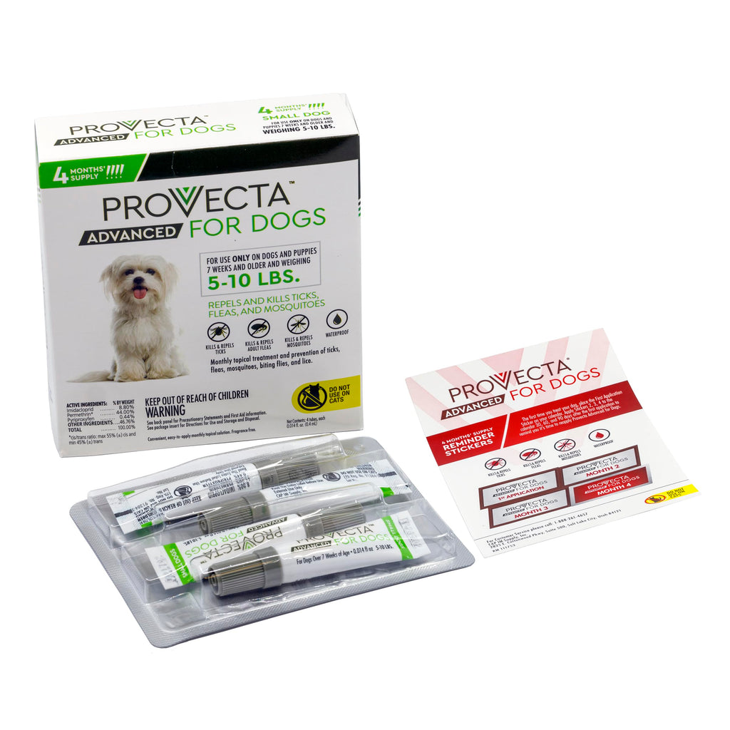 Flea & Tick for Small Dogs 5-10 lbs, 4-Month Supply T195