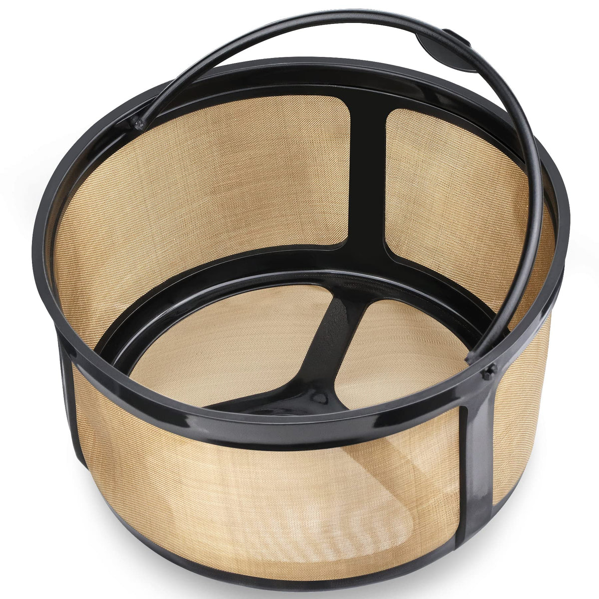 8-12 Cup Reusable Gold Mesh Coffee Filter Q117